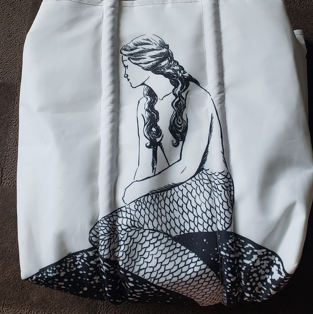 Sea Bags of Maine zip top mermaid tote bag
